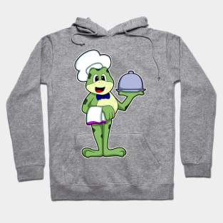 Frog as Chef with Serving plate & Chef's hat Hoodie